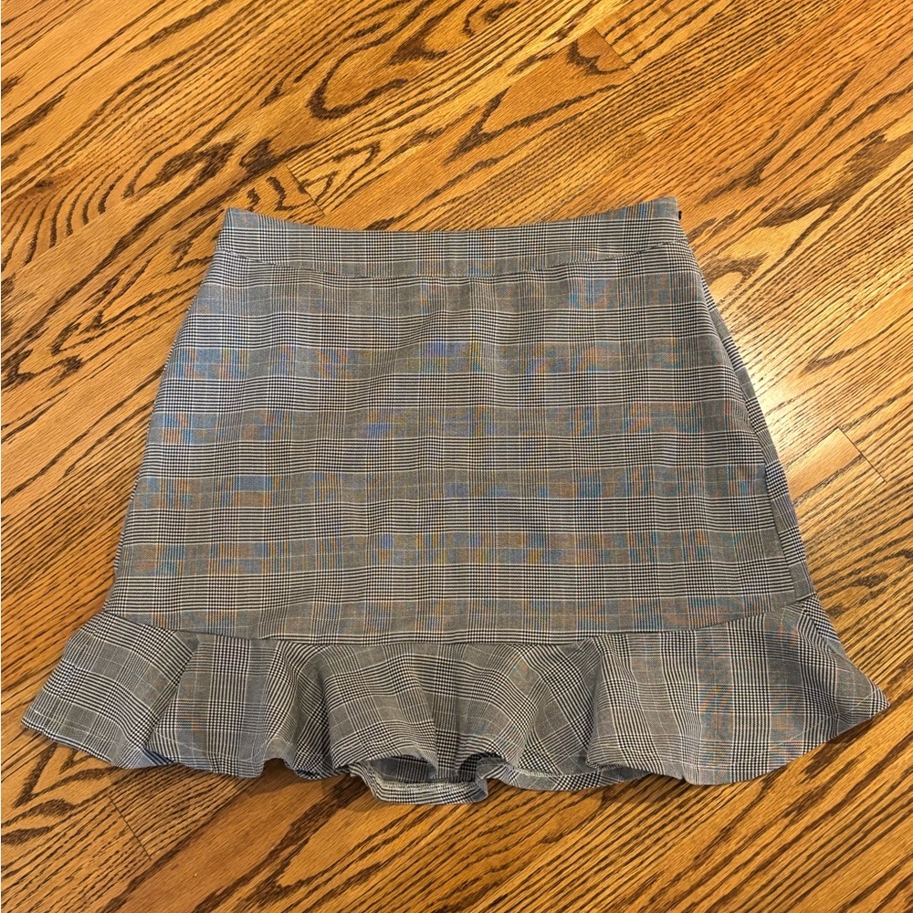 Forever 21 Gray Pleated Pencil Skirt Sz l